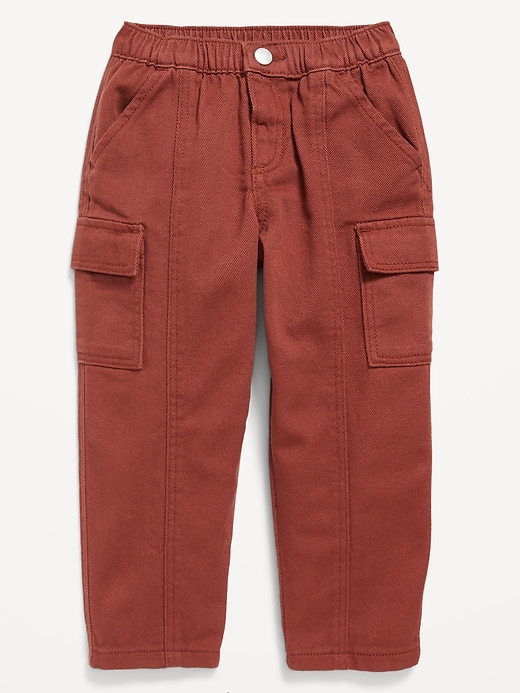 View large product image 1 of 2. High-Waisted Cargo Balloon Pants for Toddler Girls