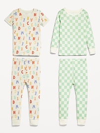 Voir une image plus grande du produit 3 de 3. Pyjama 4 pièces à coupe ajustée pour tout-petit et bébé