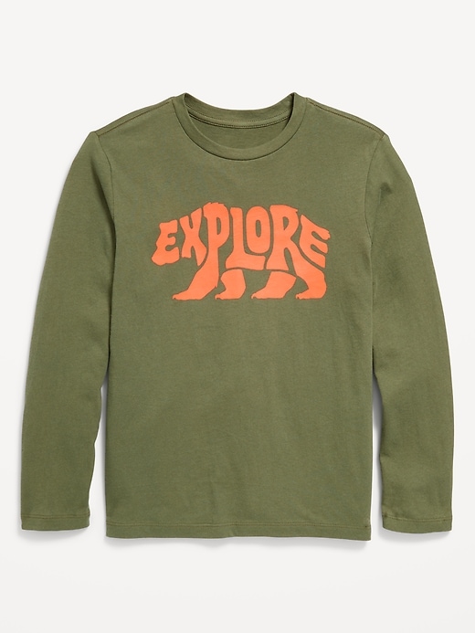 View large product image 1 of 2. Long-Sleeve Graphic T-Shirt for Boys