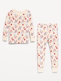 Voir une image plus grande du produit 3 de 3. Pyjama à motif à coupe moulante pour tout-petit et bébé