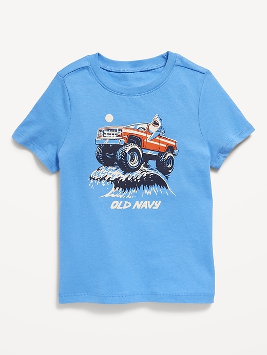 View large product image 1 of 1. Short-Sleeve Logo-Graphic T-Shirt for Toddler Boys