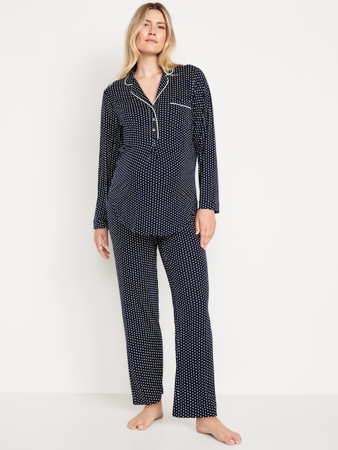 Maternity Knit Pajama Set