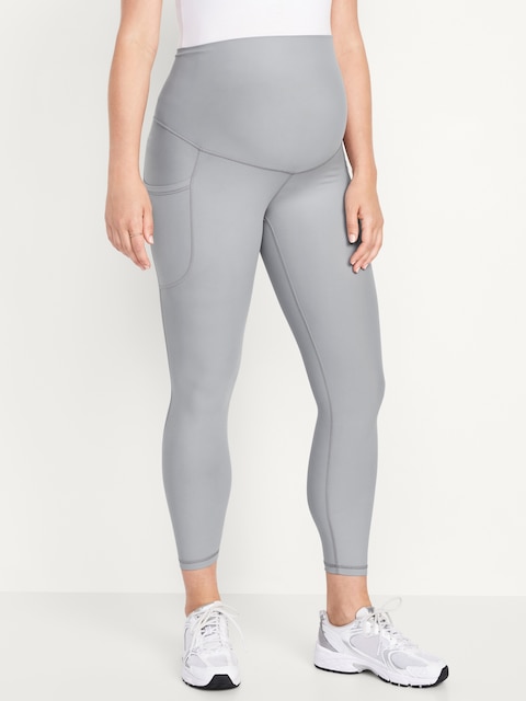Maternity Full-Panel PowerSoft 7/8 Leggings