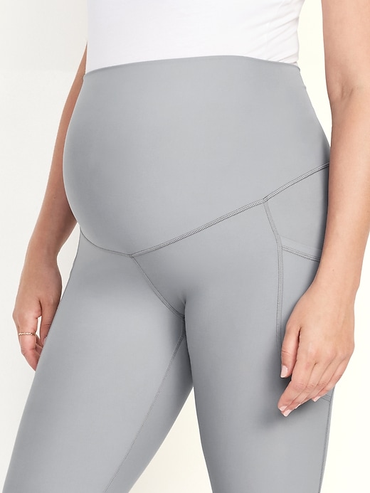 L'image numéro 5 présente Legging PowerSoft longueur 7/8 à panneau couvrant de Maternité