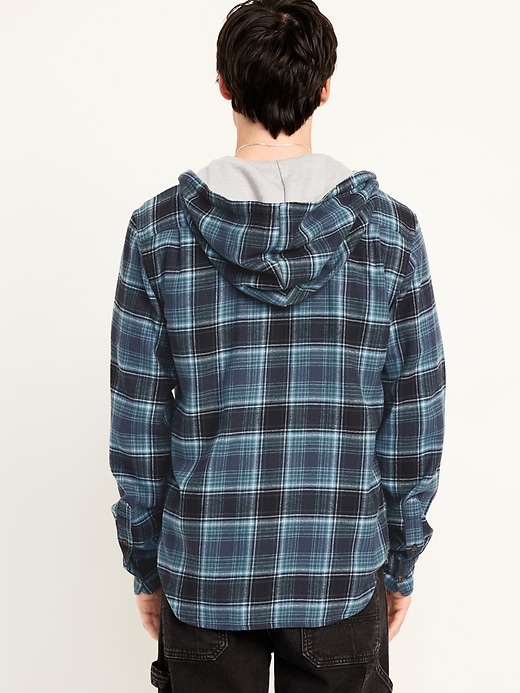 Image number 2 showing, Hooded Flannel Shirt