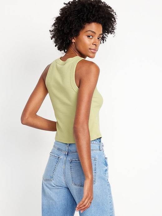 L'image numéro 2 présente Camisole courte moulante