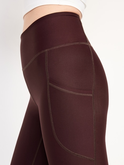 Image number 4 showing, High-Waisted PowerSoft Full-Length Pocket Leggings