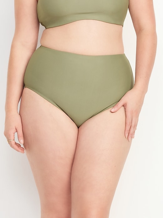 Image number 5 showing, High-Waisted French-Cut Bikini Swim Bottoms