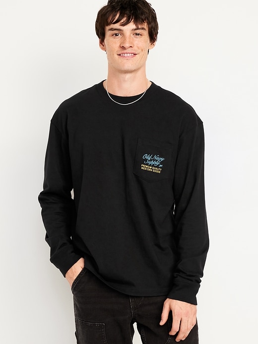 Image number 1 showing, Long-Sleeve Heavyweight Logo T-Shirt