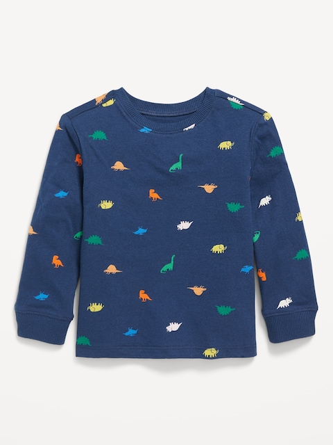 Printed Long-Sleeve T-Shirt for Toddler Boys