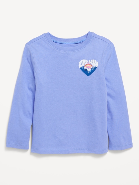 Long-Sleeve Graphic T-Shirt for Toddler Girls