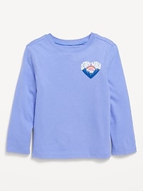 Image number 1 showing, Long-Sleeve Graphic T-Shirt for Toddler Girls