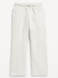 Voir une image plus grande du produit 4 de 4. Pantalon droit à taille haute en molleton pour fille