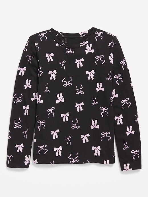 View large product image 1 of 1. Softest Printed Long-Sleeve T-Shirt for Girls