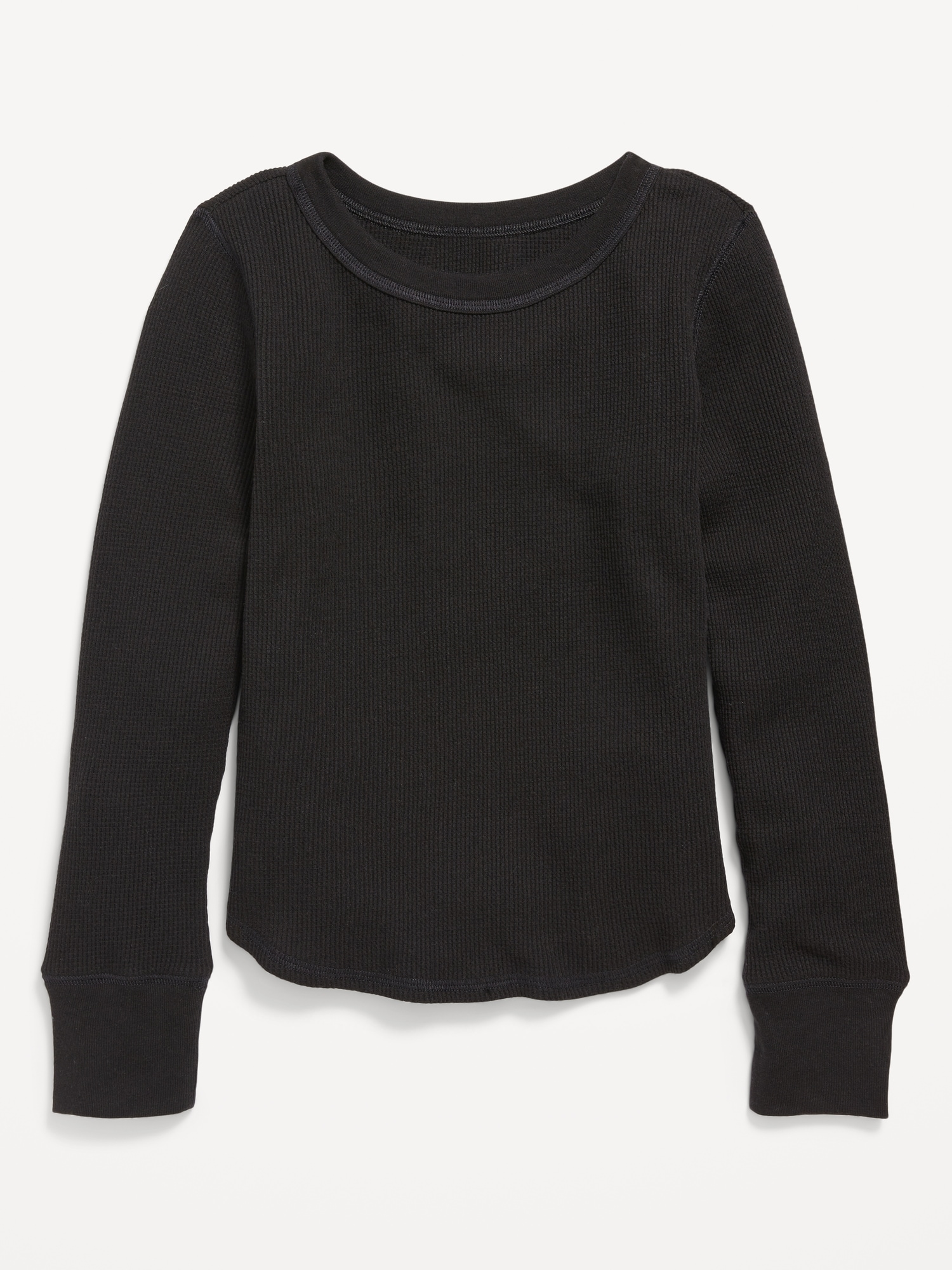 Long-Sleeve Thermal-Knit T-Shirt for Girls