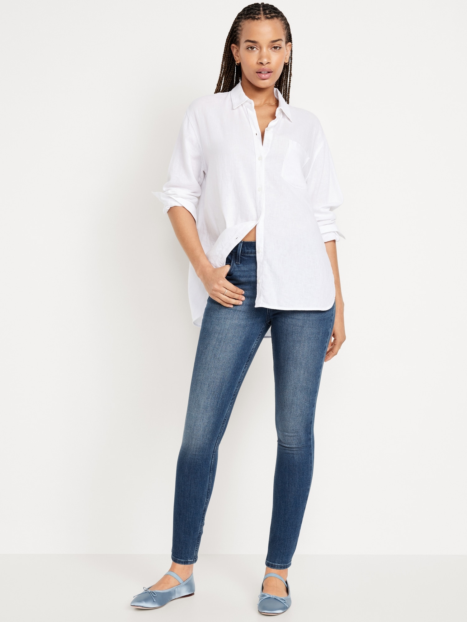 High-Waisted Wow Super-Skinny Jeans