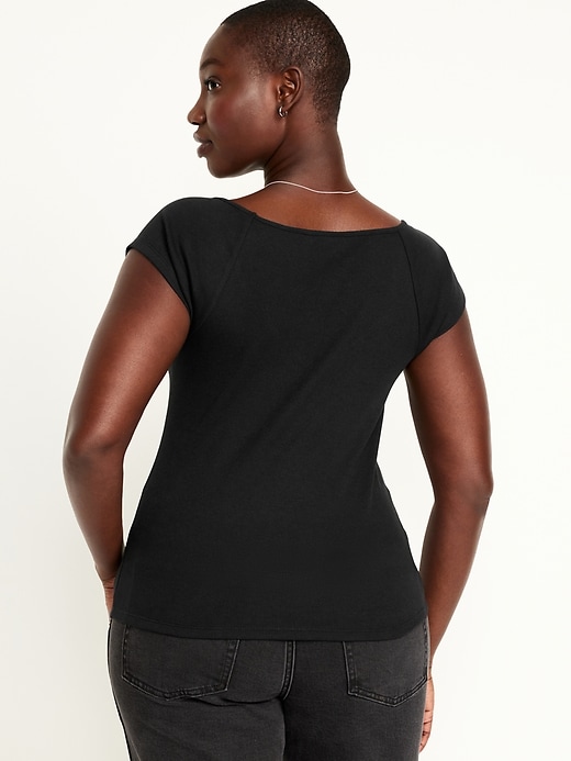 Image number 6 showing, Fitted Ribbed Top