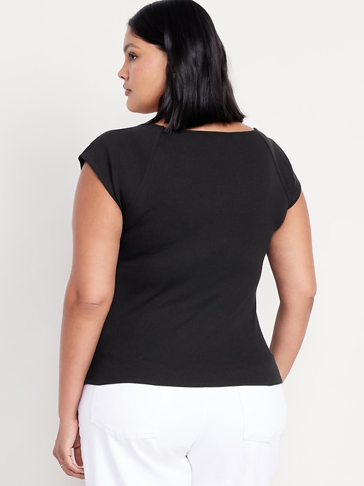 Image number 8 showing, Fitted Ribbed Top