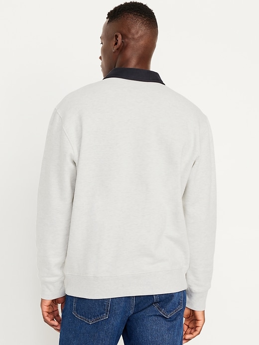 Image number 2 showing, Quarter-Zip Fleece Polo Sweater