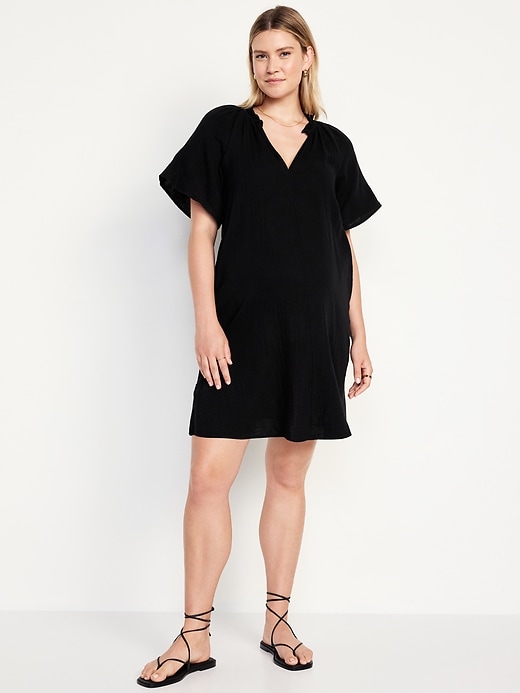 Image number 1 showing, Maternity Short Sleeve Swing Dress