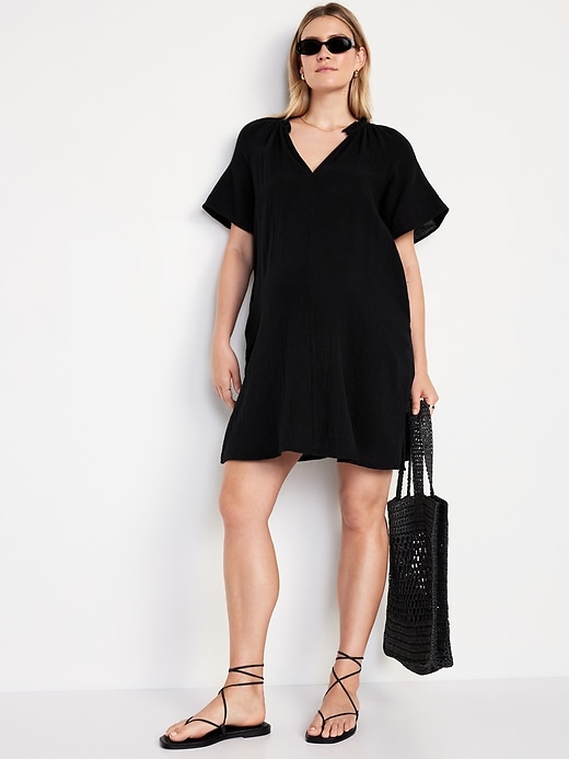 Image number 3 showing, Maternity Short Sleeve Swing Dress