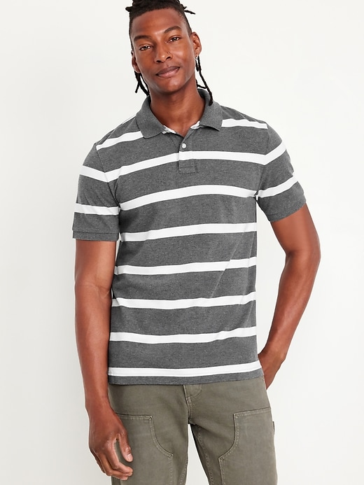 Image number 1 showing, Classic Fit Striped Pique Polo