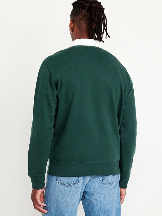 Image number 5 showing, Quarter-Zip Fleece Polo Sweater