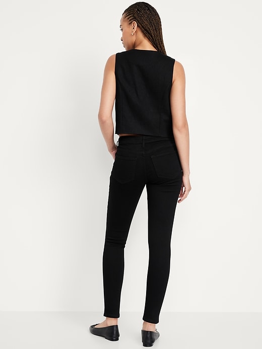 Image number 3 showing, Mid-Rise Rockstar Super-Skinny Jeans