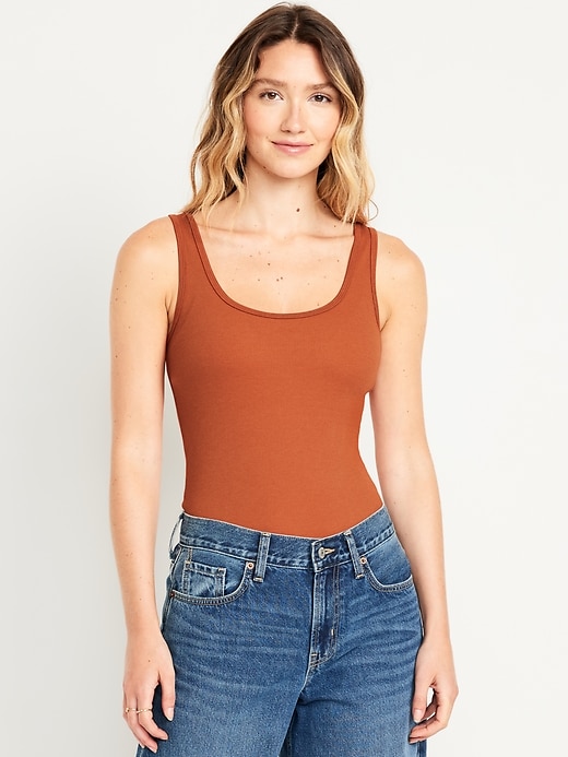 Image number 1 showing, Rib-Knit First Layer Tank Top