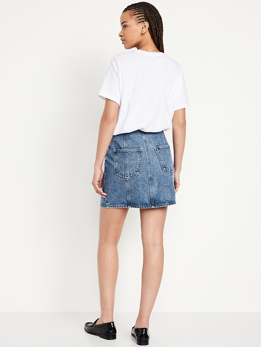 Image number 3 showing, Mid-Rise OG Jean Mini Skirt