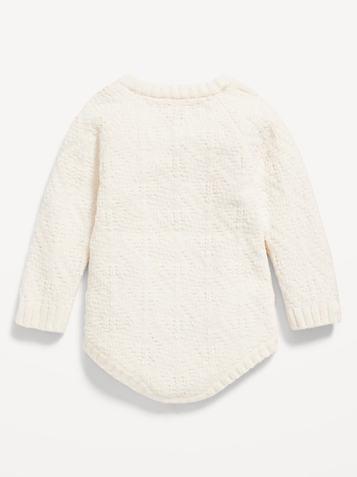 Voir une image plus grande du produit 2 de 3. Barboteuse à manches longues en tricot texturé pour bébé