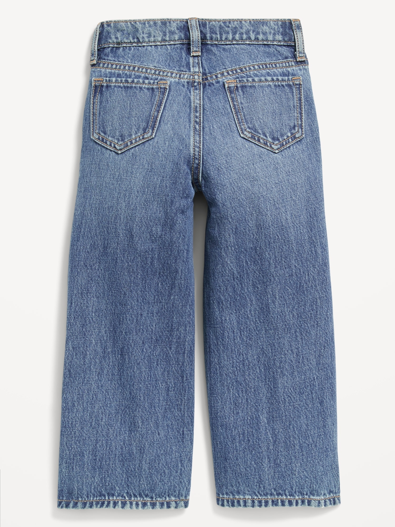 High-Waisted Baggy Wide-Leg Jeans for Toddler Girls