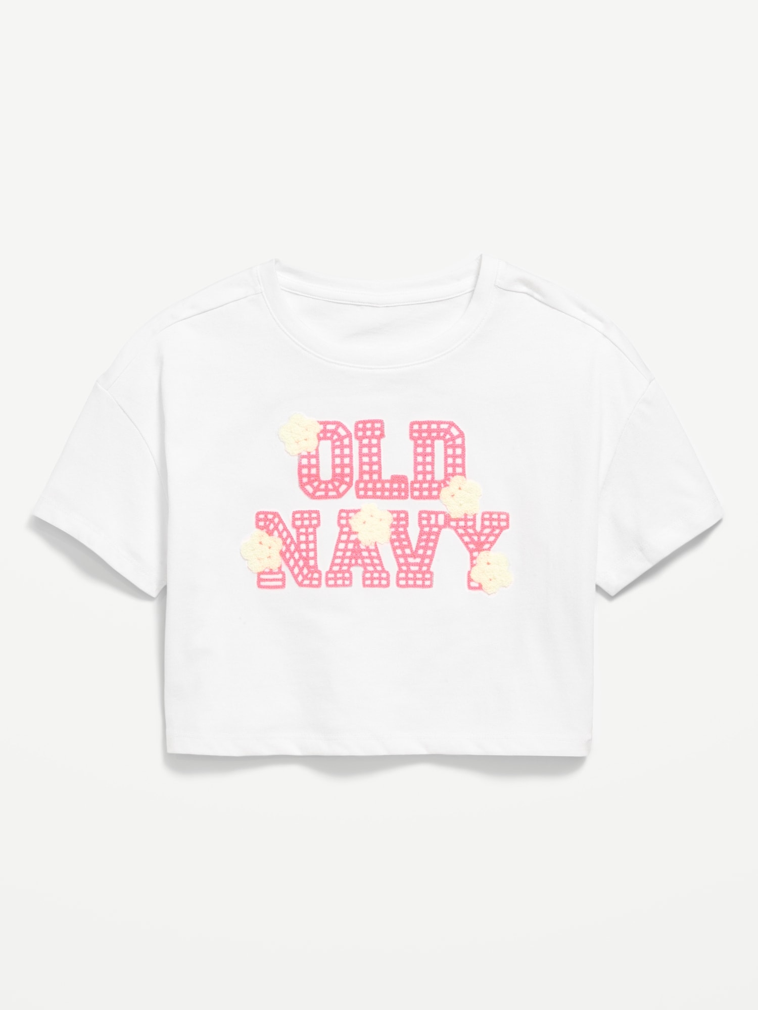 Oversized Embroidered Graphic T-Shirt for Girls