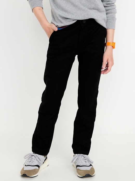 Voir une image plus grande du produit 1 de 6. Pantalon chino d’uniforme scolaire étroit à extensibilité intégrée pour Garçon