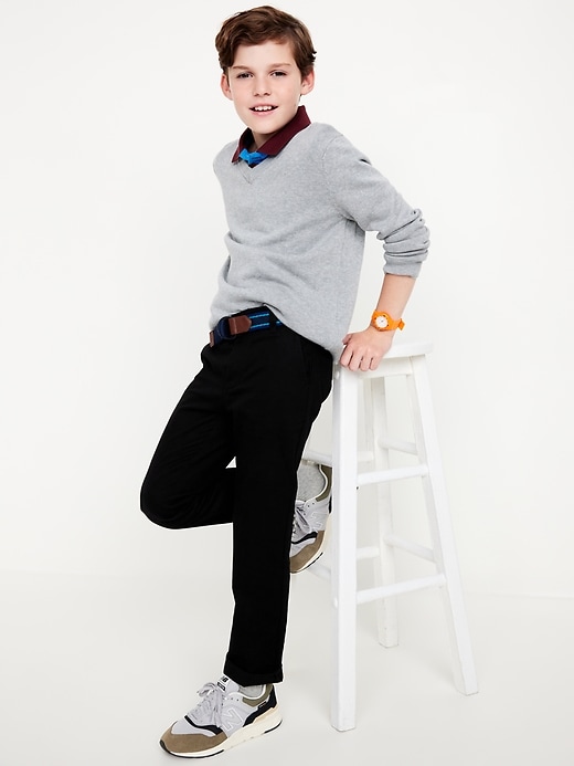 Image number 3 showing, Slim School Uniform Chino Pants for Boys