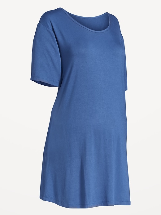 Voir une image plus grande du produit 2 de 2. Chemise de nuit à manches courtes de maternité