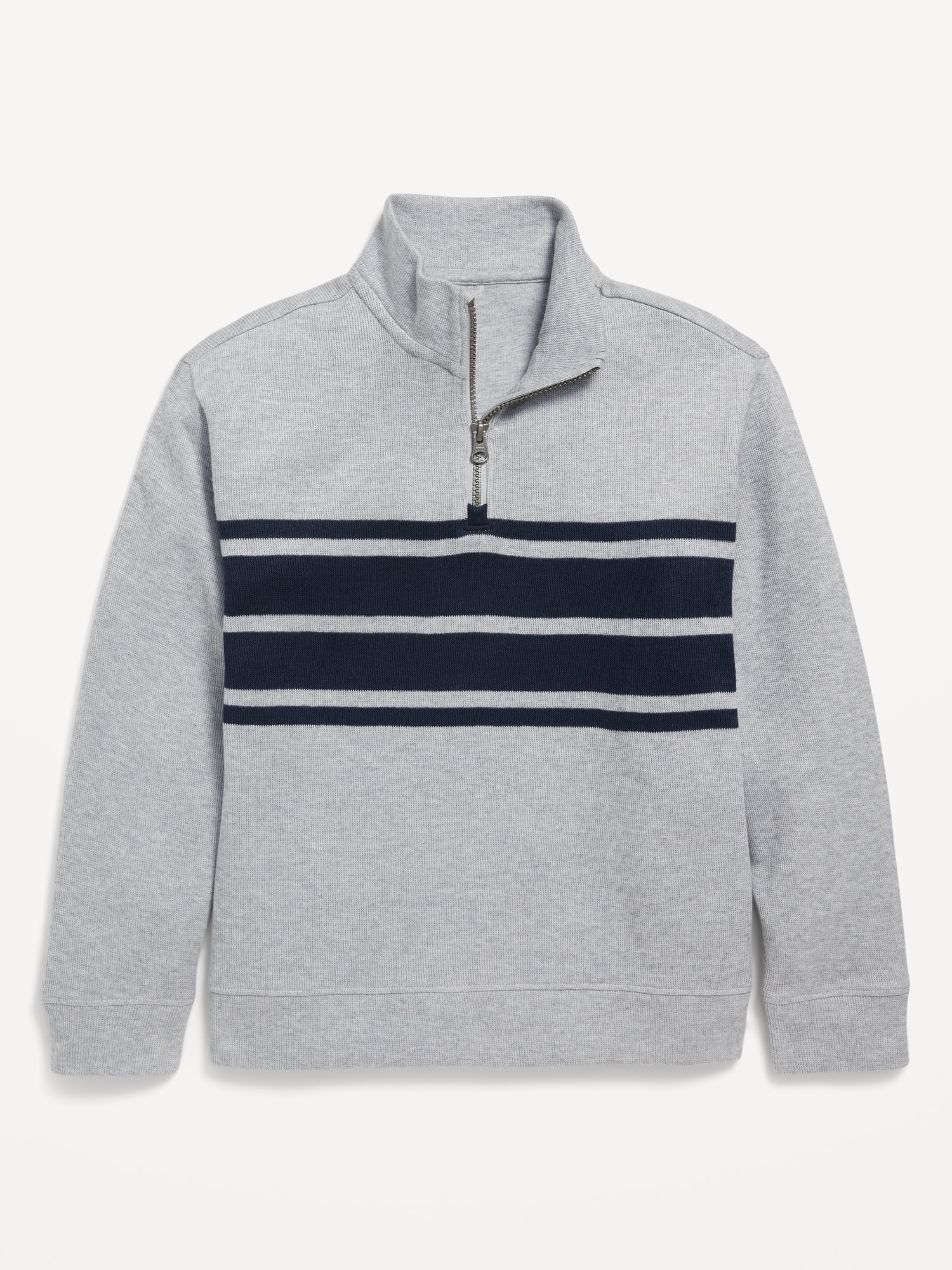 French Rib Quarter-Zip Sweater for Boys