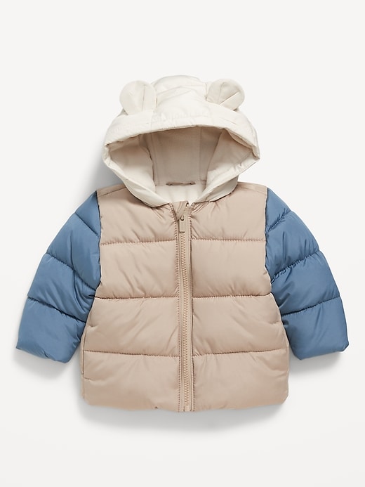 View large product image 1 of 1. Unisex Water-Resistant Quilted Puffer Jacket for Baby