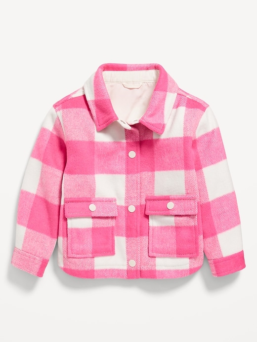 Voir une image plus grande du produit 1 de 2. Veste-chemise à poche à l’avant pour toute-petite fille