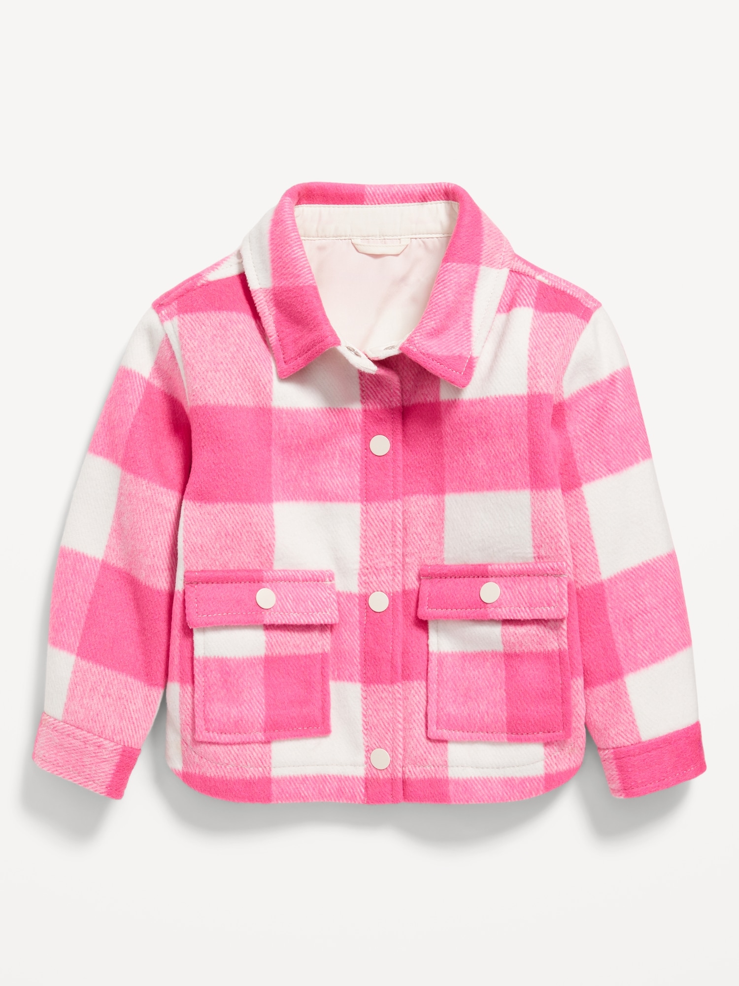 Pocket-Front Shacket for Toddler Girls