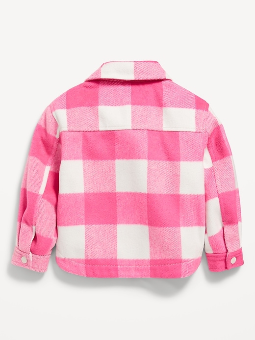 Voir une image plus grande du produit 2 de 2. Veste-chemise à poche à l’avant pour toute-petite fille