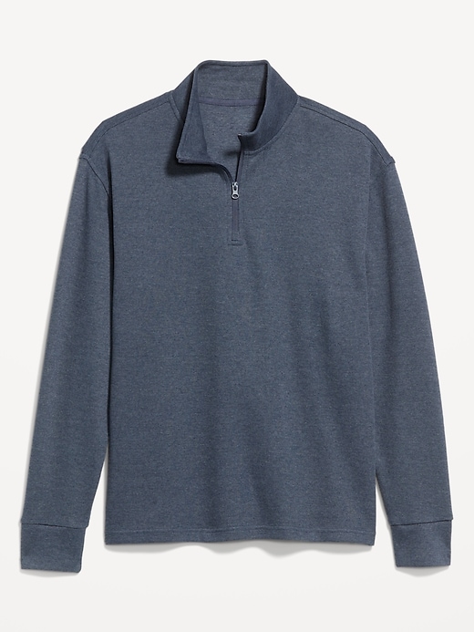 Image number 3 showing, French Rib Quarter-Zip Sweater