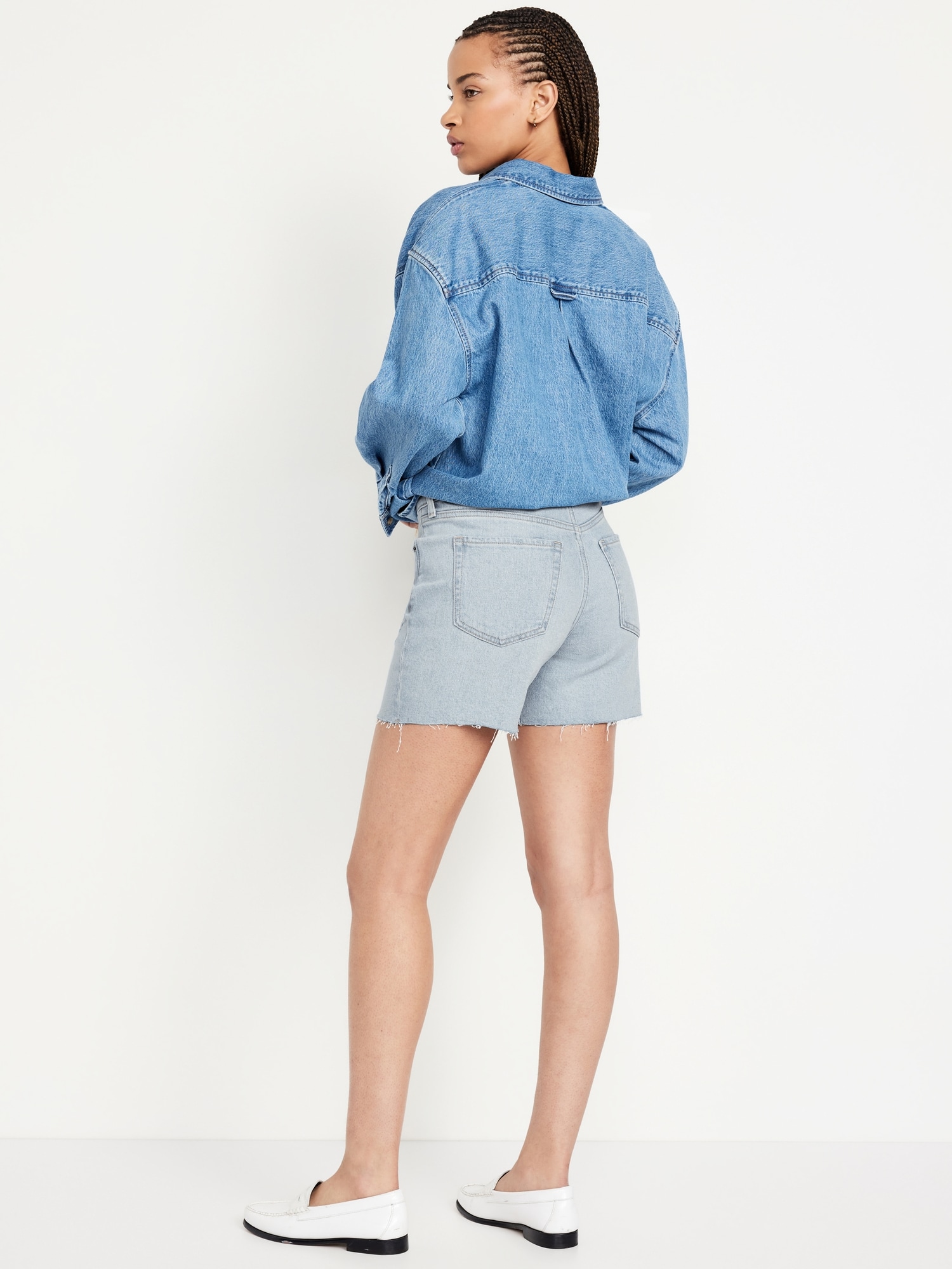 High-Waisted OG Jean Cut-Off Shorts -- 5-inch inseam