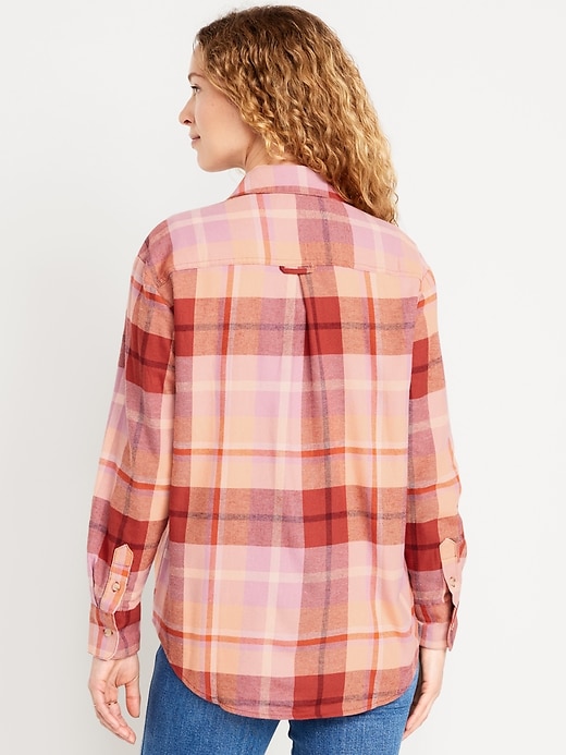 Image number 2 showing, Flannel Boyfriend Button-Down Shirt