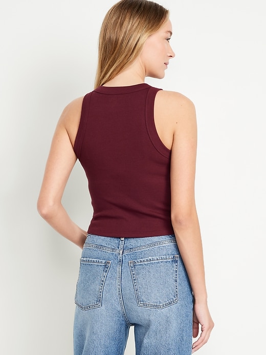 L'image numéro 2 présente Camisole courte moulante