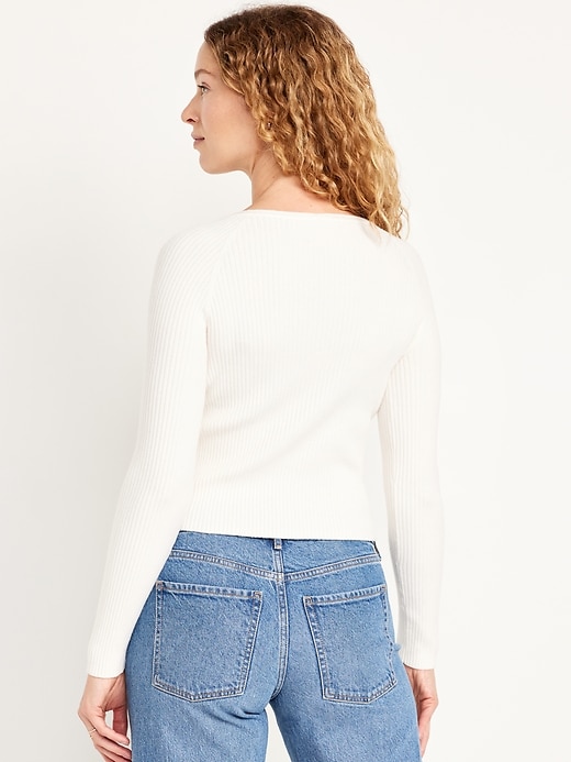 Image number 7 showing, SoSoft Lite Ribbed Crop Cardigan