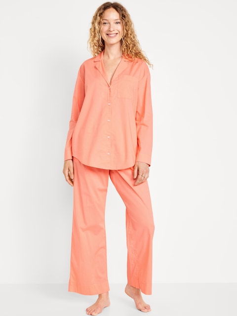 Poplin Pajama Pant Set