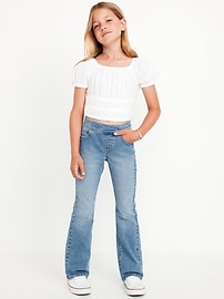 Voir une image plus grande du produit 3 de 4. Jean Wow évasé à taille extensible pour fille