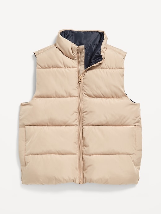 View large product image 2 of 3. Water-Resistant Quilted Puffer Vest for Boys