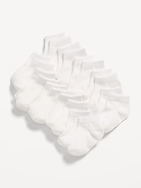 Image number 1 showing, Unisex 10-Pack Ankle Socks for Toddler & Baby